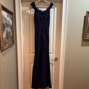 Rene Ruiz Midnight Blue Maxi Dress